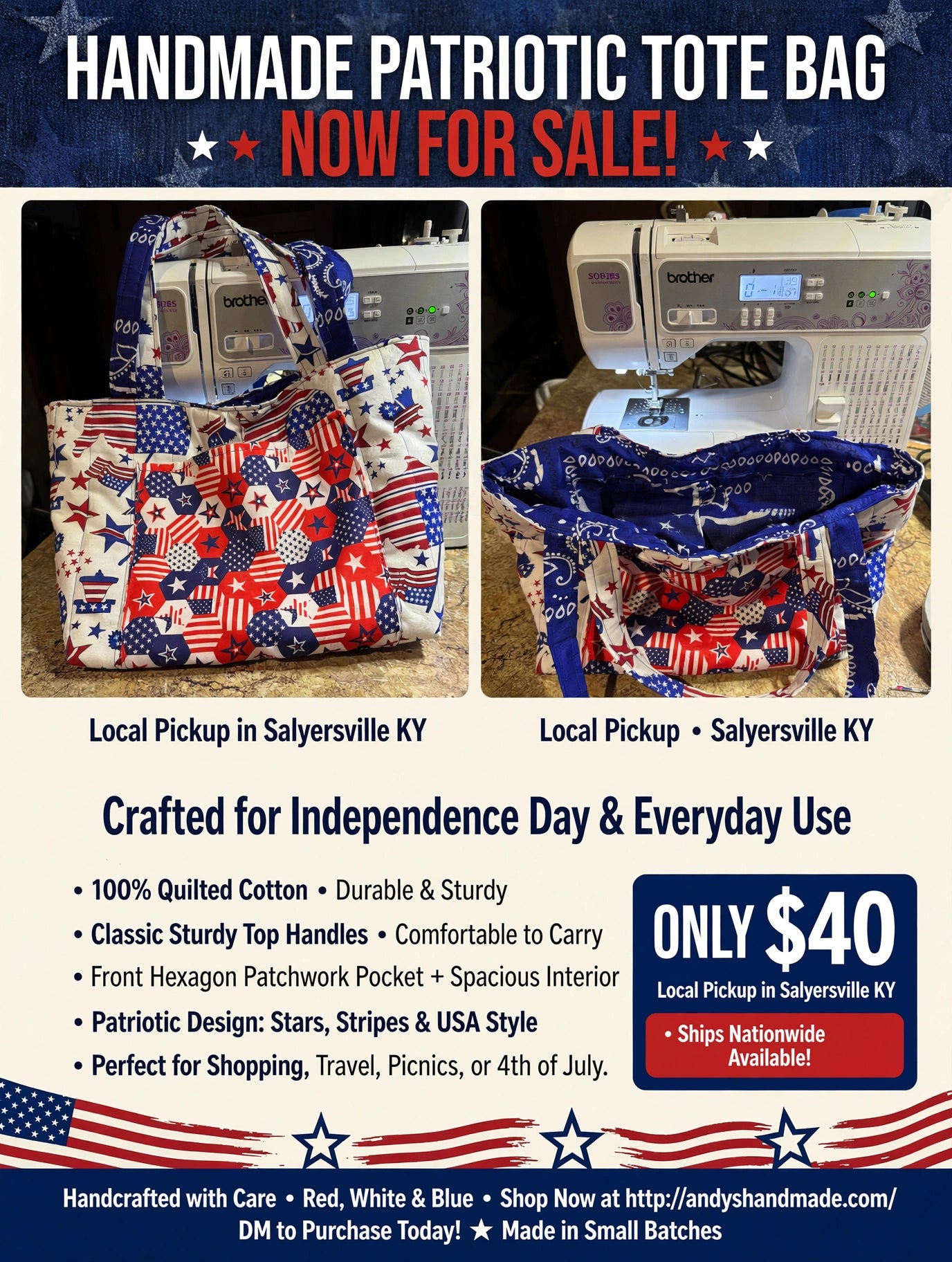 Patriotic Tote Bag